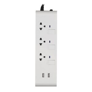 HaCO รางปลั๊กไฟ 3 ช่อง 3 สวิตช์ 2 USB ยาว 3 ม. EJ-3S3EBUSB/3 (1)